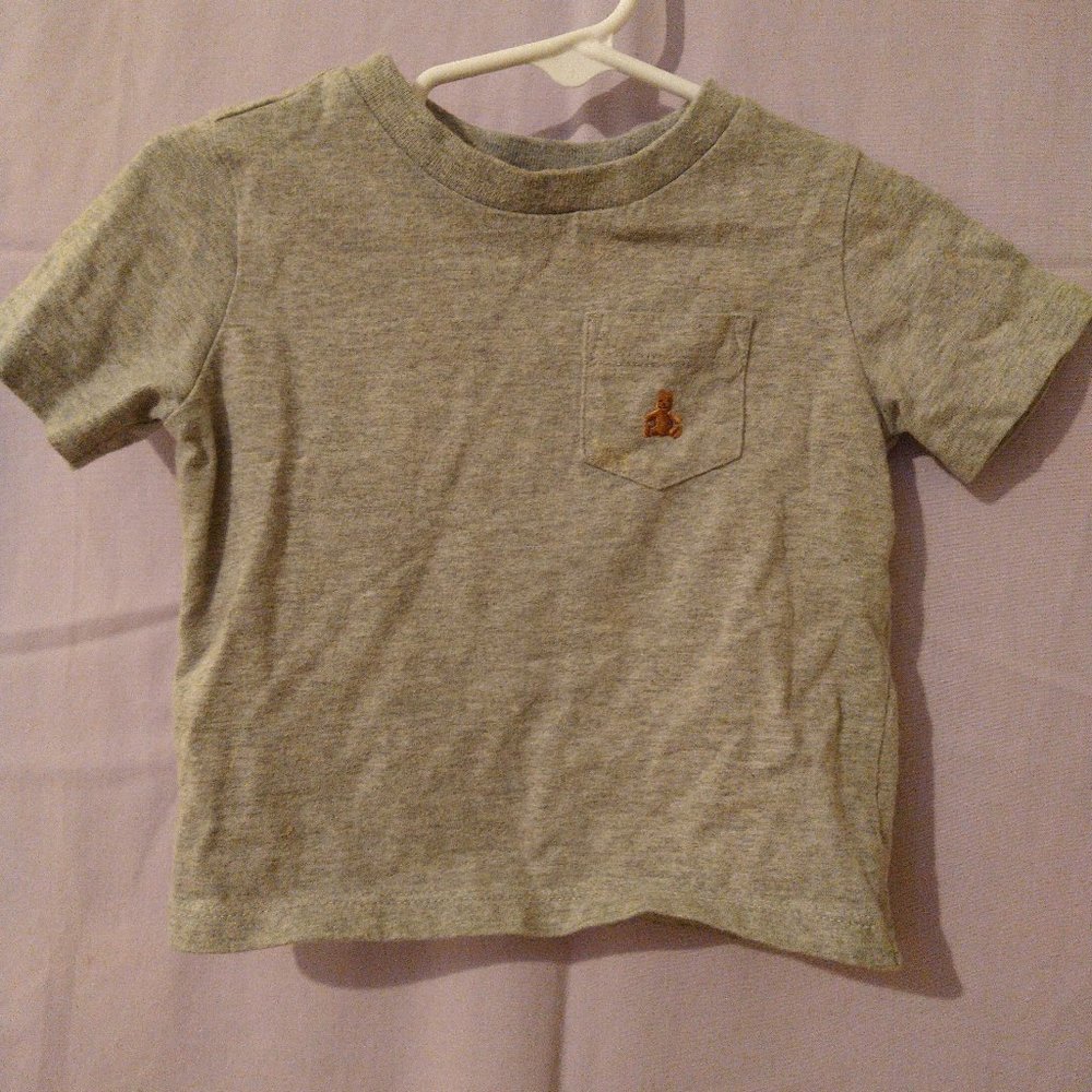 Infant short sleeve tee, teddy bear, 6-12 month